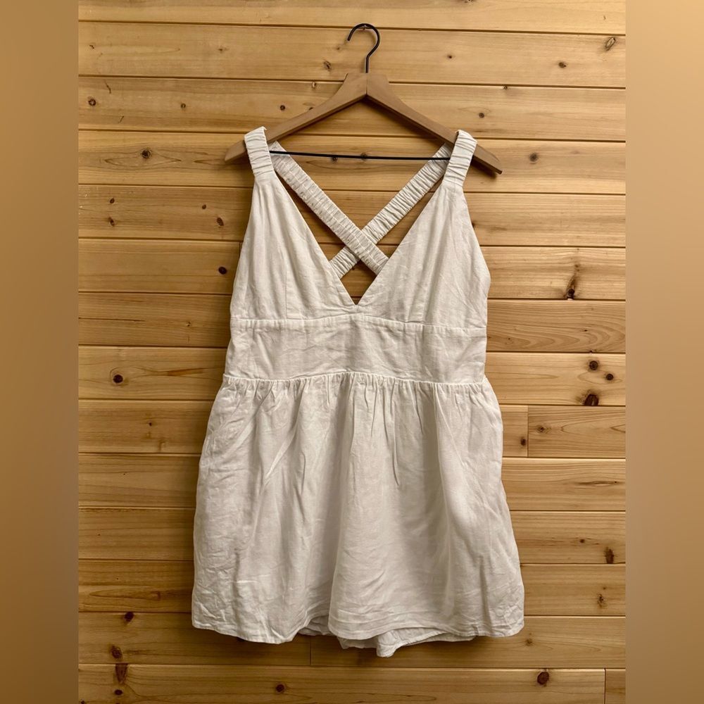 Abercrombie & Fitch Cream Skort Mini Dress